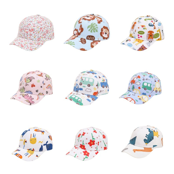 Wholesale Children's Hat Fashion Graffiti Printed Baby Baseball Hat Sunshade Duck Tongue Hat