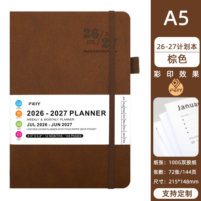 Wholesale Boutique A5 Imitation Leather Weekly Planner