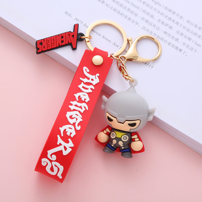 Wholesale Cute Cartoon Soft Rubber Doll Keychain JDC-KC-BoYue008