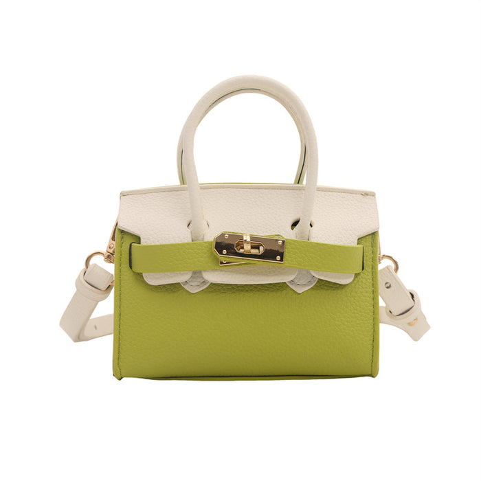 Wholesale Spring and summer children's bag, fashionable mini western-style contrasting color crossbody bag