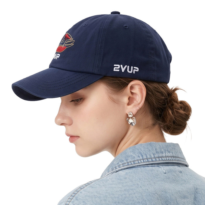 Wholesale Chic Baseball Cap Navy Blue Sun Protection Unisex Curved Brim Fashion Accessory