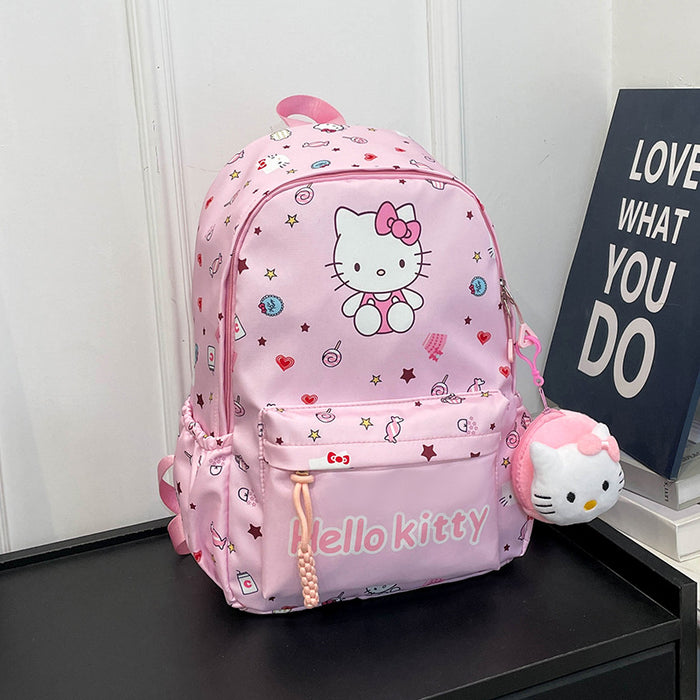 Wholesale Cute cartoon print student backpack  large capacity double shoulder bag