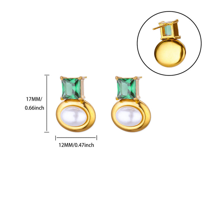 Wholesale Butterfly Ocean Element Love Flower Pendant Earrings Vacuum Plated Fashion Trend Earrings