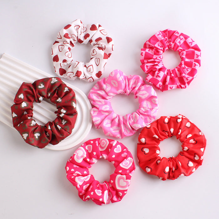 Wholesale large intestine hair ring  large intestine ring red love combination rope