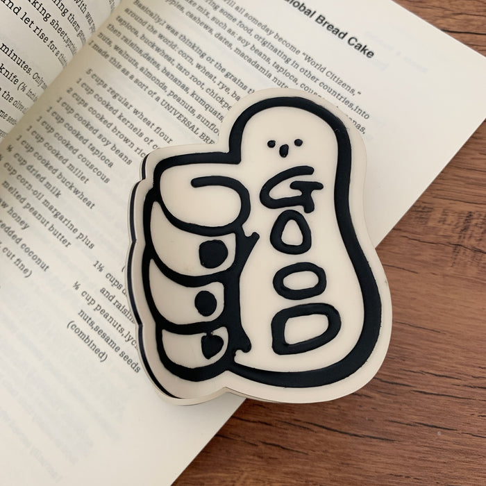 Wholesale New creative personality bier gesture thumb gesture hairpin grip shark home ponytail hair accessories women