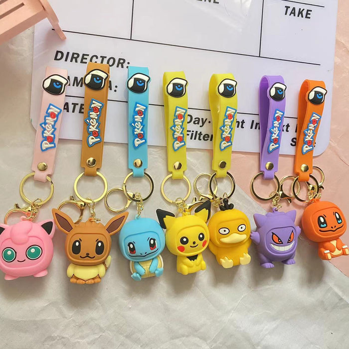 Wholesale Silicone Cartoon Doll Keychain JDC-KC-MingT111