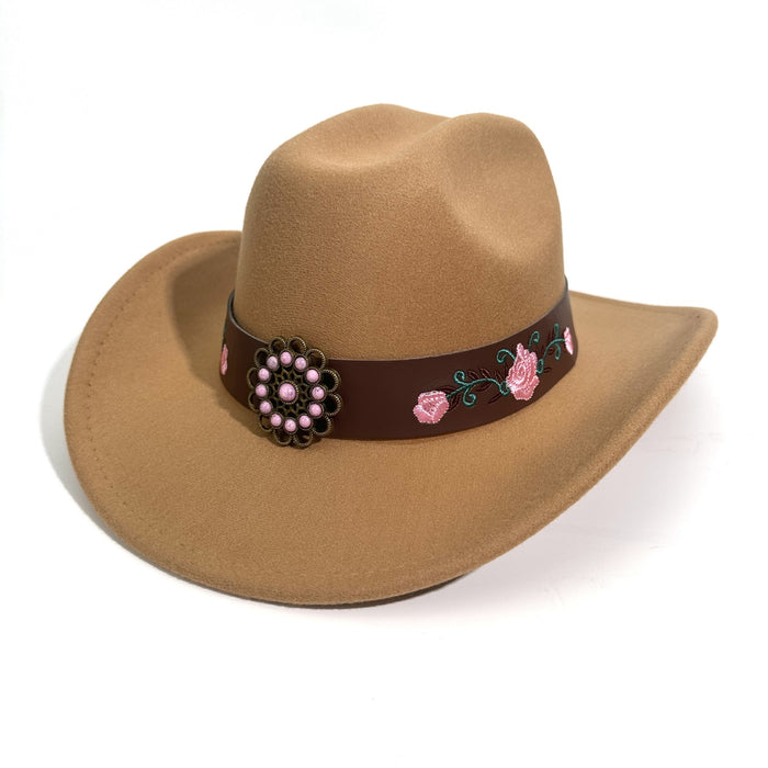 Wholesale Fashion woolen sun protection hat, denim hat, top hat