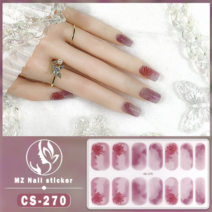 Wholesale No-bake Gel Waterproof Long-lasting 3D Nail Stickers JDC-NS-ARS006