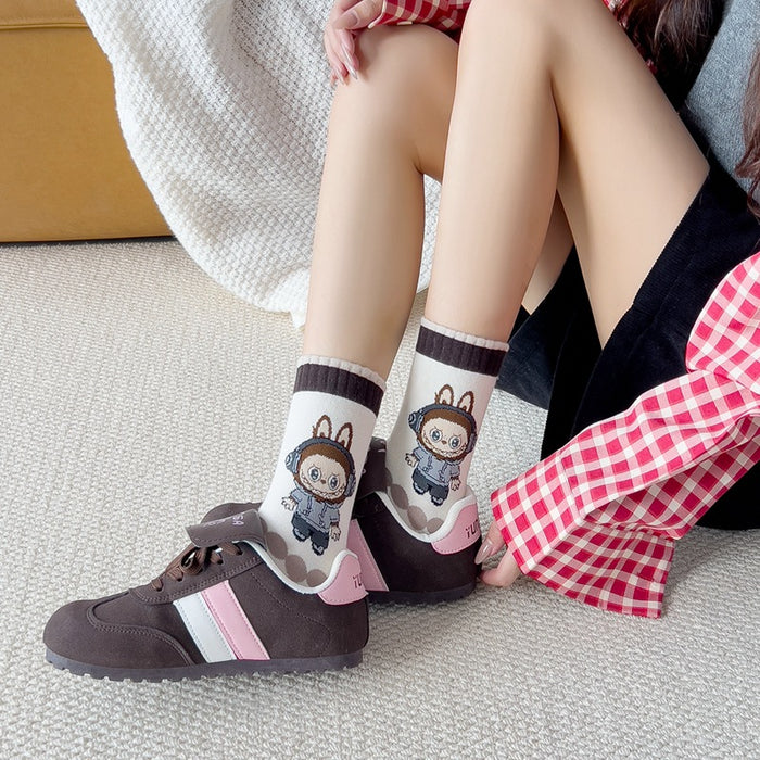 Wholesale Cartoon Socks Children Autumn/Winter Mid Tube Women's Socks Anime Cartoon Long Tube Men's Socks