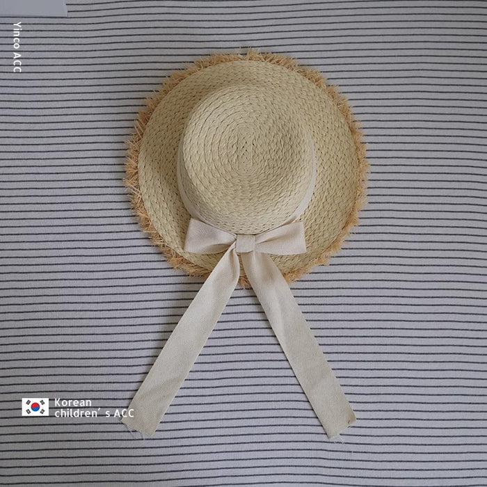 Wholesale Grass Children's Straw Hat Summer Travel Sunshade Style