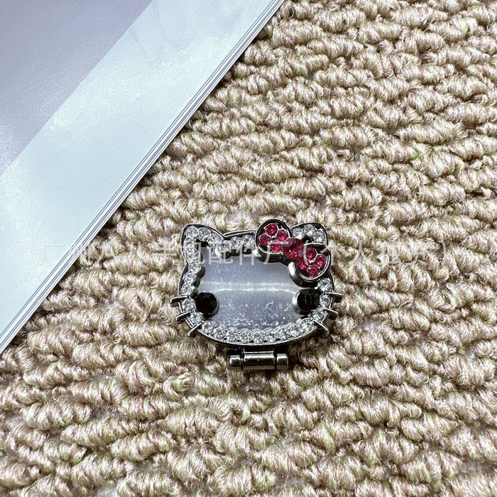 Wholesale Cartoon cat mirror rotatable phone stand