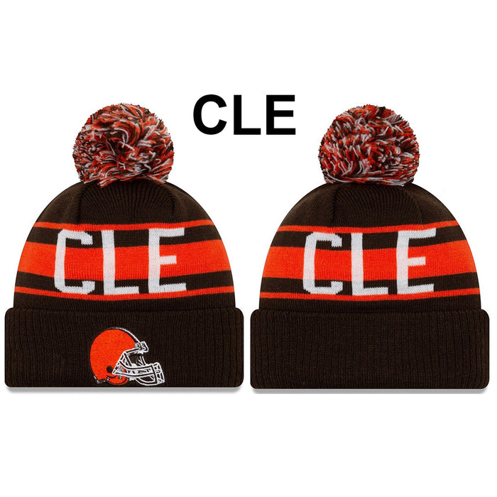 Wholesale 20pcs Wool Hat Winter Warm Wool Hat Turn-up  Embroidered Letters Rugby Hat