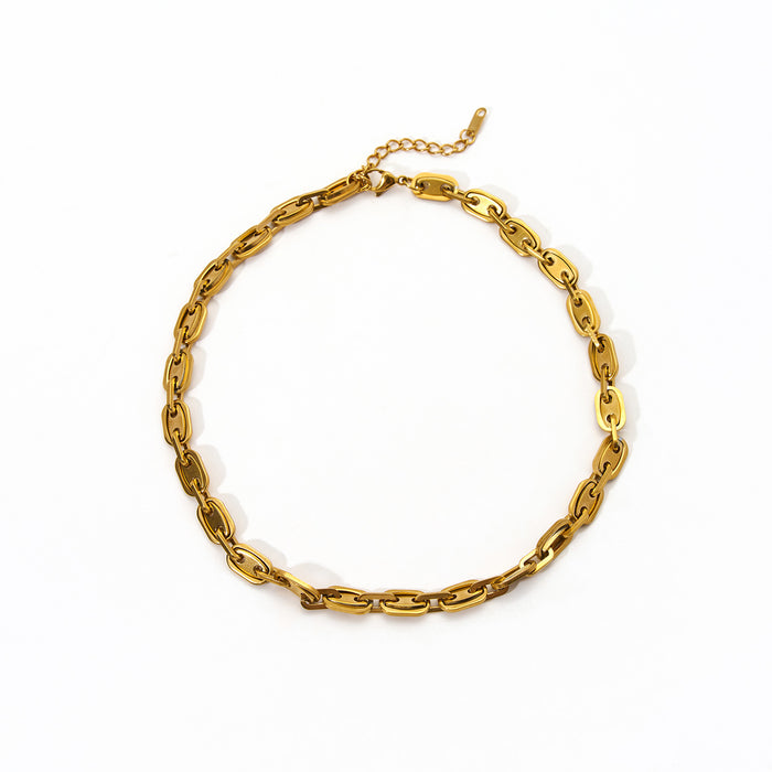 Wholesale Fashion temperament stainless steel sunflower necklace with niche design and personalized stone pendant wholesale