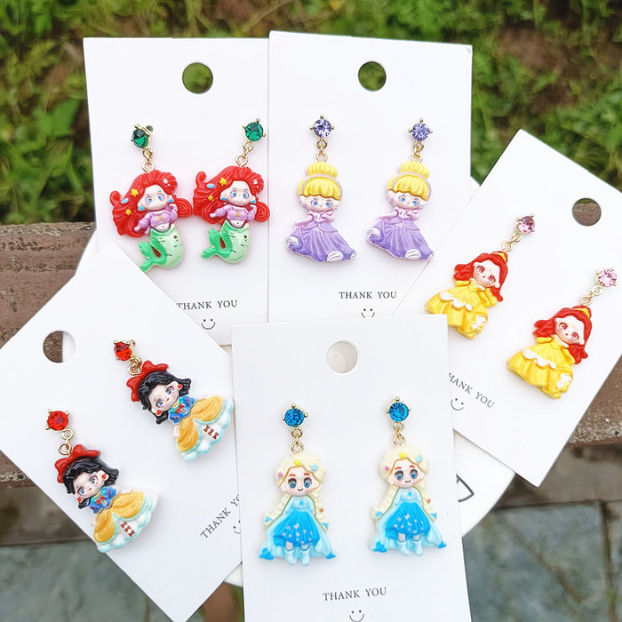 Wholesale Cute Resin Cartoon Earrings JDC-ES-Xiaox015