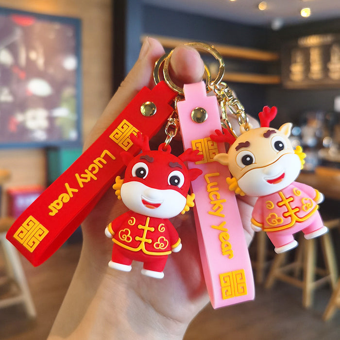 Wholesale Cartoon Doll Silicone Keychain JDC-KC-Tingm132