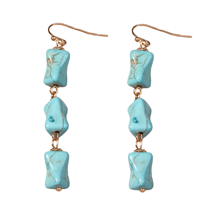 Wholesale turquoise earrings versatile simple fashion earrings