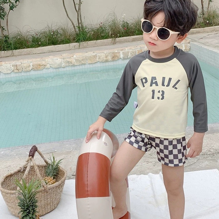 Wholesale Split sun protection quick drying swimming clothes, beach training swimsuits