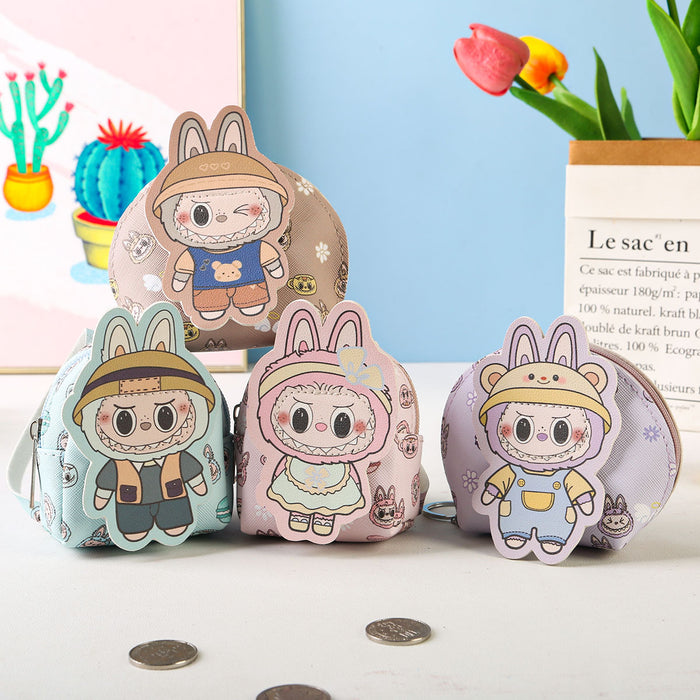 Wholesale Cute Coin Purse Keychain Cartoon Storage Doll Key Bag Doll Machine Grabber Pendant