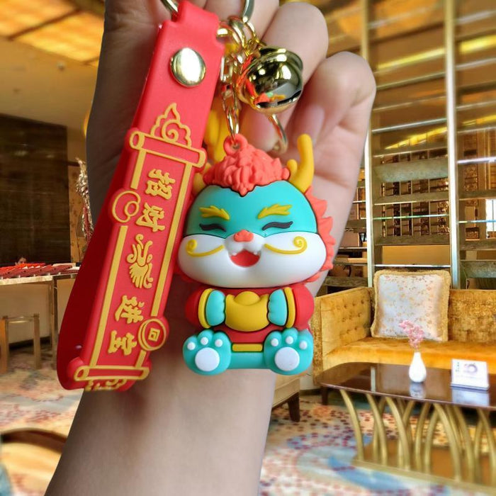 Wholesale Cartoon Silicone Doll Keychain JDC-KC-MingT182