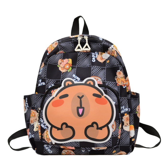 Wholesale New children's backpack with large capacity printed backpack to reduce weight