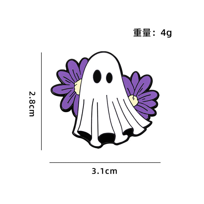 Wholesale  Badge Ghost Demon Cute Cartoon Holiday Decoration Clothes Bag Accessories Oil Drop Zinc Alloy Brooch
