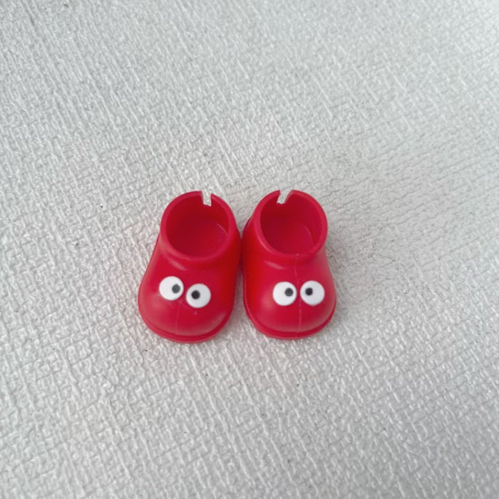 Wholesale Cute and playful hand-painted colorful shoes with small eyes