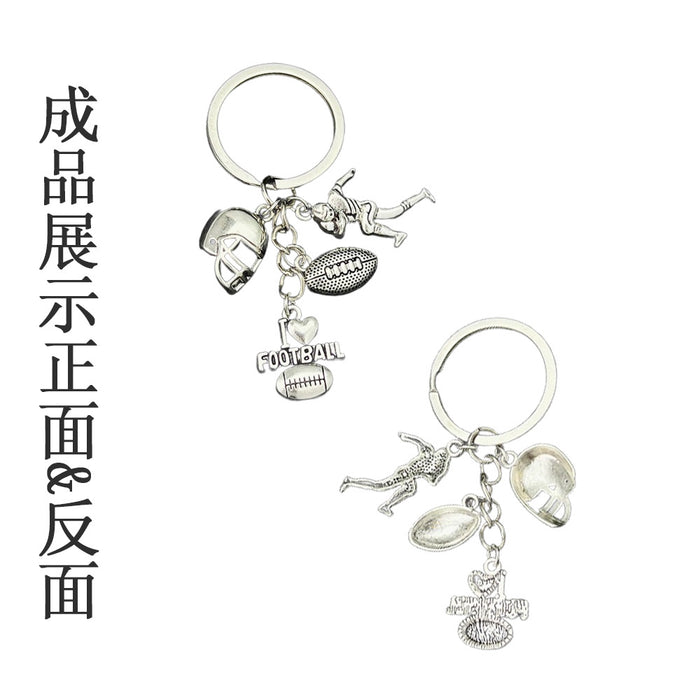 Wholesale I Love Rugby Sports Alloy Keychain JDC-KC-LuNeng008