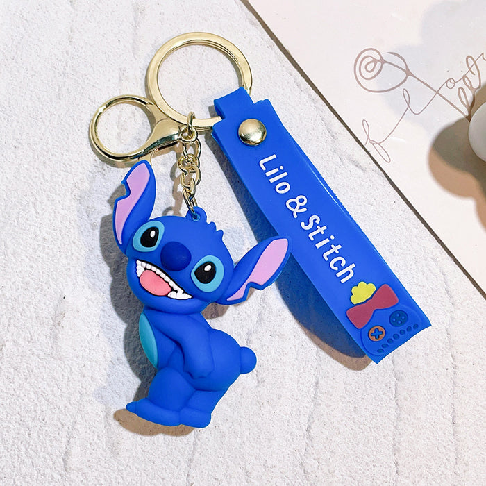 Wholesale cute doll  soft rubber pvc car key chain