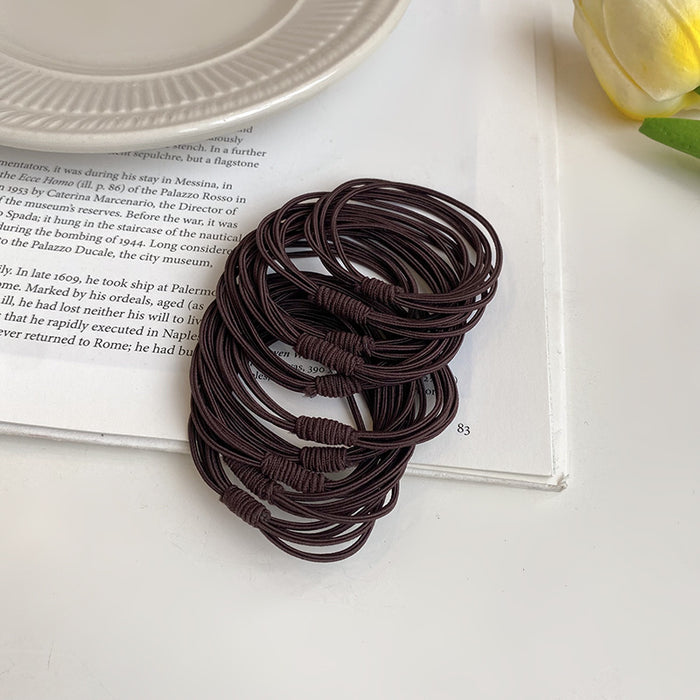 Wholesale Rubber bands, thin hair bands, simple headband, hair tie, leather cover, black headband accessories