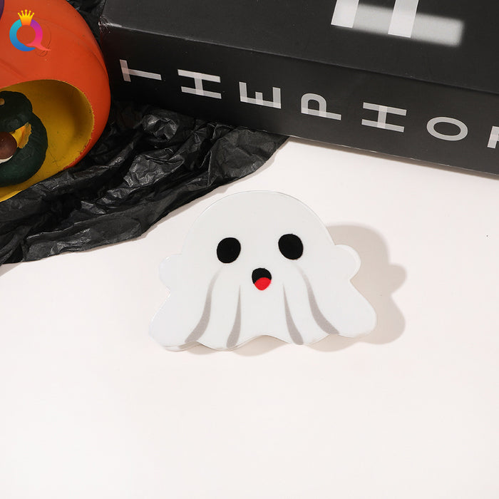 Wholesale Halloween Ghost Expression Pvc Hairpin JDC-HC-Yiyue002