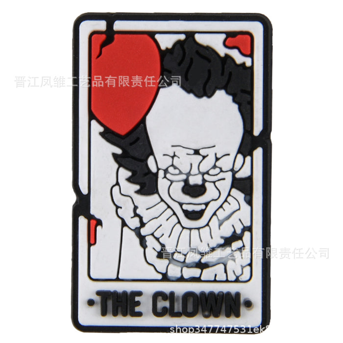 Wholesale 50pcs Horror Tarot  Series Shoes Charms Accessories Slippers Accessories Patch Decorative Shoe Buckle