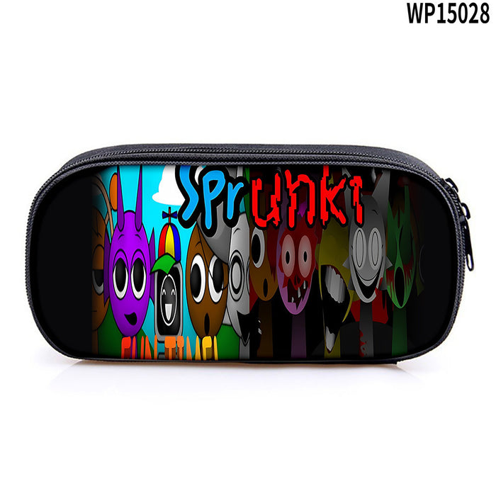 Wholesale Student Pencil Case Large Capacity Stationery Storage Bag Pencil Bag Oxford Material