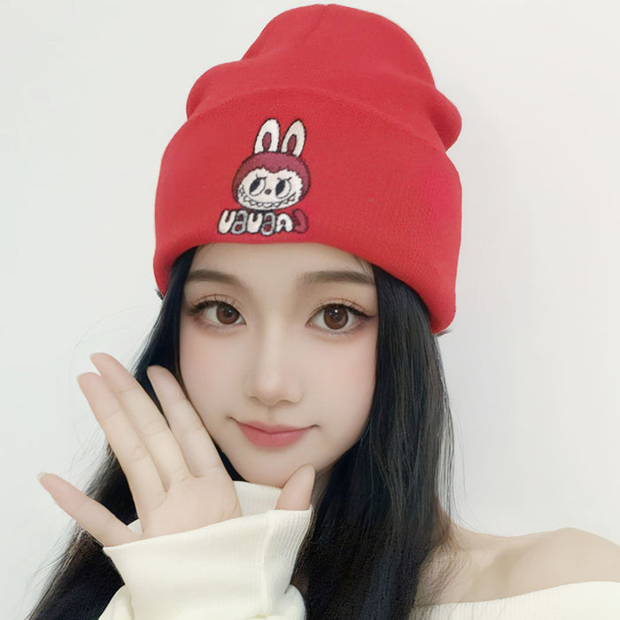 Wholesale Cartoon unisex knitted hats embroidered  knitted hats