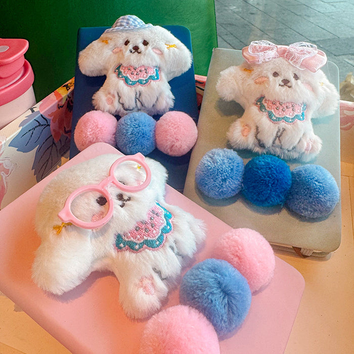 Wholesale Cartoon Cute Puppy Plaid Small Ball Student Notebook Diary