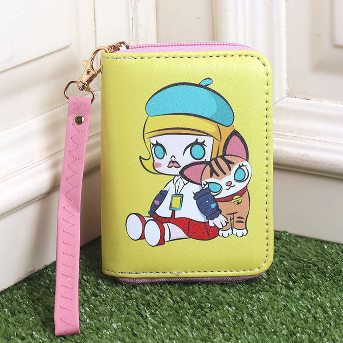 Wholesale Cartoon Animation Surrounding  with Card Storage Bag for Boys and Girls Portable Coin Purse