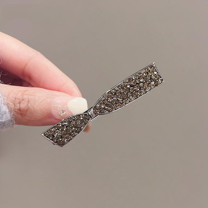 Wholesale Rhinestone clip head ornament hairpin female temperament bangs side clip hairpin