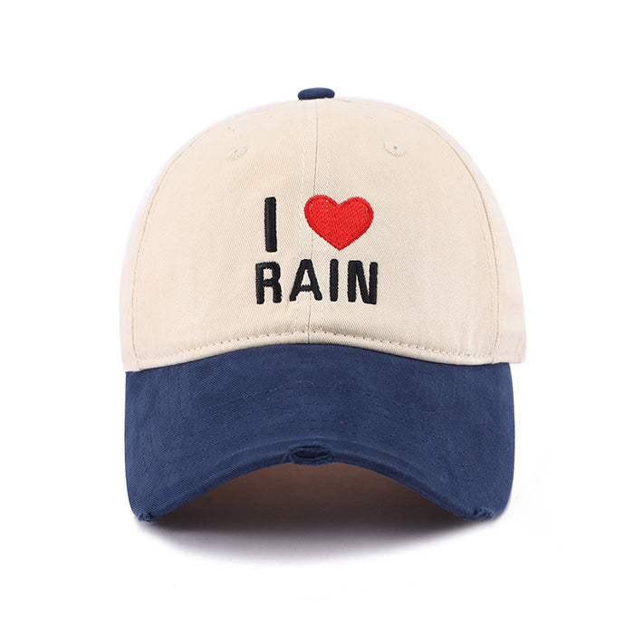 Wholesale New color blocked versatile duckbill cap with soft top and sun shading baseball cap