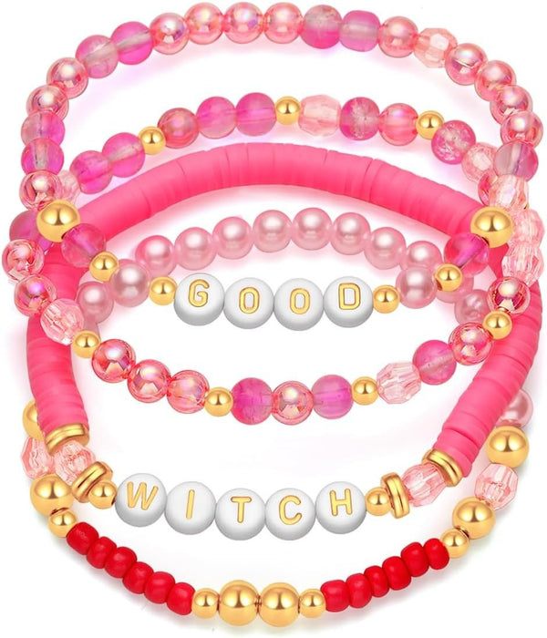 Wholesale Bracelet Couple Rice Bead Women's Bead Elastic Letter Bracelet