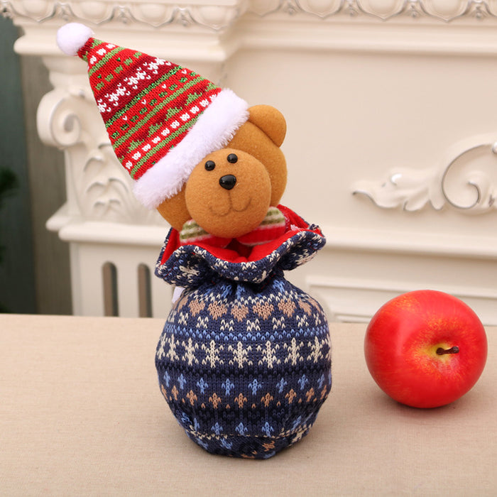 Wholesale Christmas Apple Bag, Handbag, Christmas Eve Gift Bag, Kidsren' s Small Gift Bag, Christmas Apple Bag