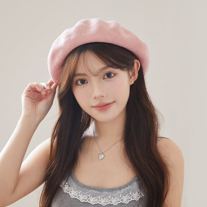 Wholesale Hollow out beret, breathable woven bud hat, sweet and versatile artist hat