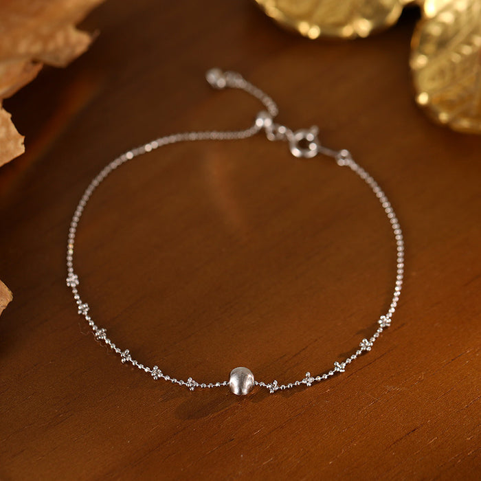 Wholesale Silver light luxury high-end cat eye brushed bracelet exquisite drawstring accessory