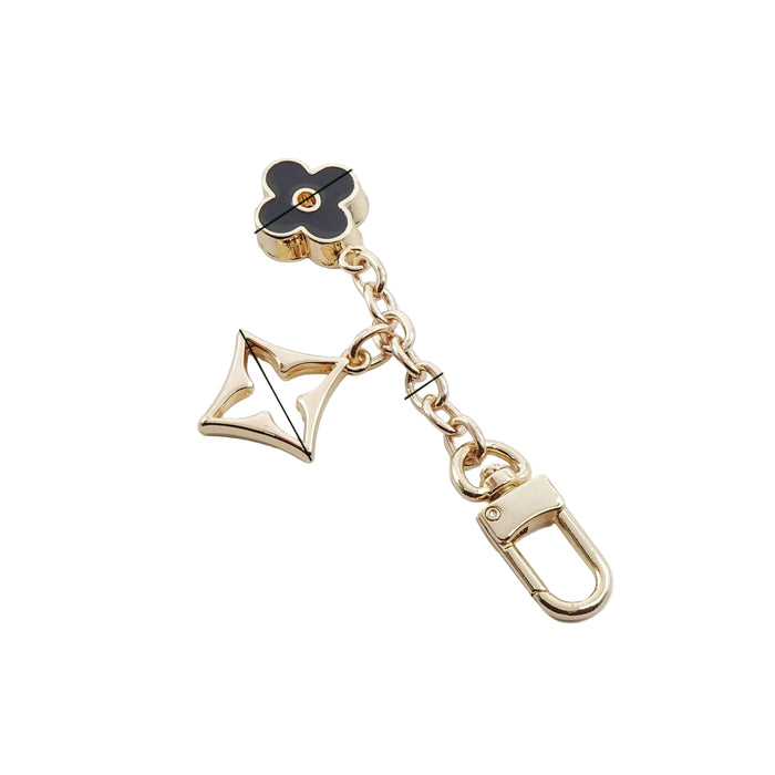 Wholesale Metal four-leaf clover extension chain metal keychain