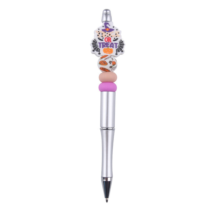 Wholesale Halloween Cartoon Silicone Plastic Bead Pen JDC-PN-GuangTian008