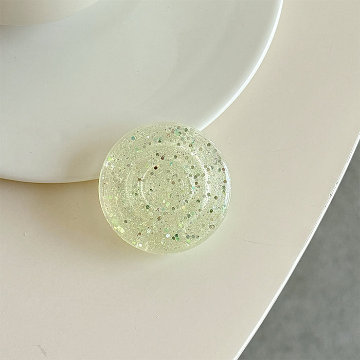 Wholesale Glitter Solid Color Creative Phone Stand Sticker Accessory