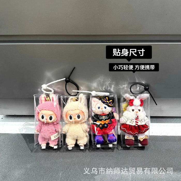 Wholesale Pendant protective cover doll plush dustproof 15cm transparent bag hanging bag