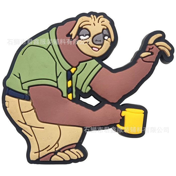 Wholesale  50pcs Hole shoe accessories cartoon detachable PVC soft rubber Shoes Charms