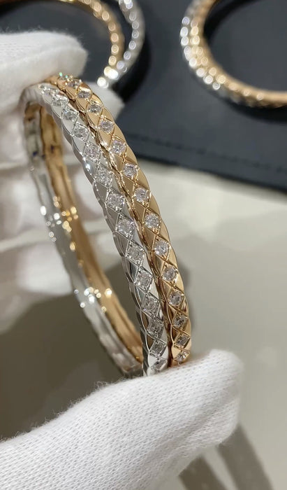 Wholesale Diamond-encrusted and non-diamond couple bracelets, exquisitely crafted, simple and versatile bracelets with temperament