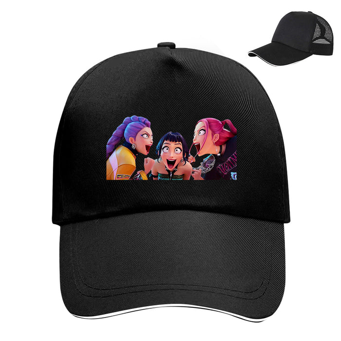 Wholesale KPOP Cute and Fun Velcro Adjustable Baseball Hat Breathable Mesh Duck Tongue Hat