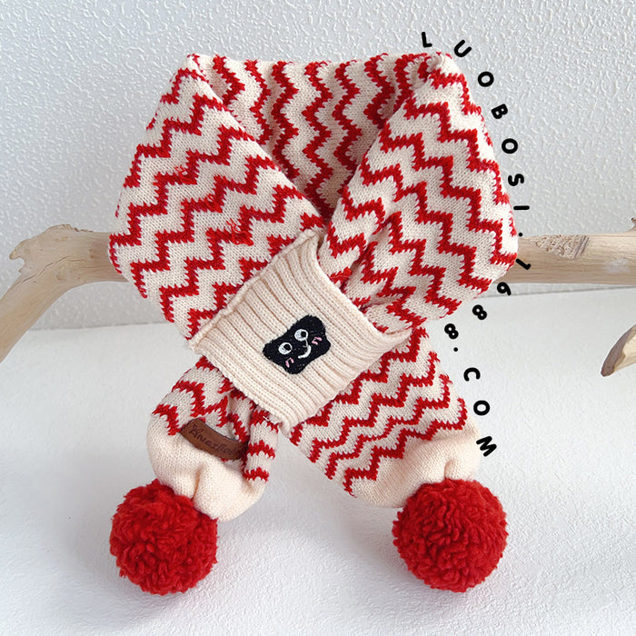 Wholesale Baby Hat Winter Baby Ear Protection Hat Children' s f One-piece Two-piece Hat Boys and Girls Wool Knitted Hat