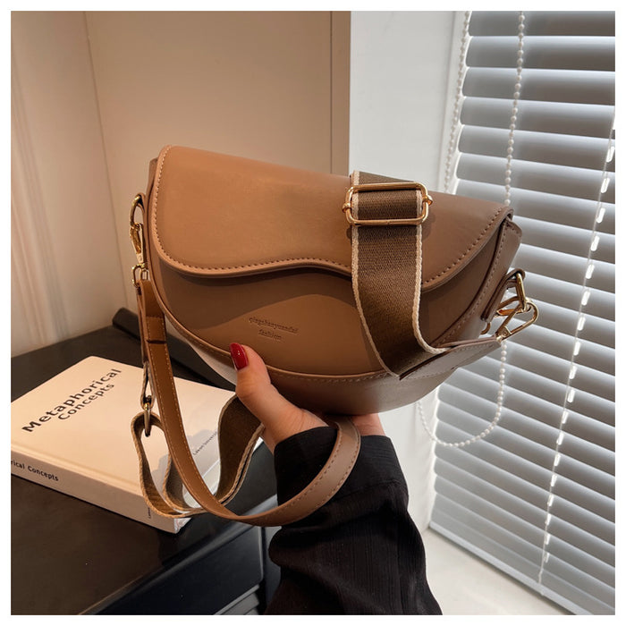 Wholesale New Single Shoulder Crossbody Bag Fashion Small Square Bag Wide Shoulder Strap Single Shoulder Bag